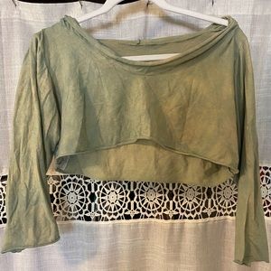 Organic plant dyed crop top